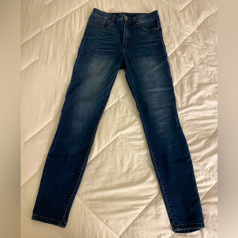 KUT high rises skinny jeans, dark wash